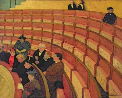 The Upper Circle at the Theatre du Chatelet by Felix Edouard Vallotton